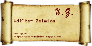 Wéber Zelmira névjegykártya